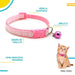 Collar para mascota ajustable para perro, gato y razas pequeñas rosado - Quierox - Tienda Online