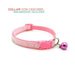 Collar para mascota ajustable para perro, gato y razas pequeñas rosado - Quierox - Tienda Online