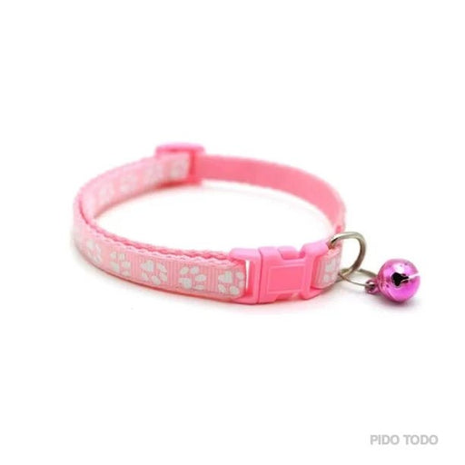 Collar para mascota ajustable para perro, gato y razas pequeñas rosado - Quierox - Tienda Online