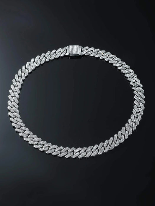 Collar urbano con diamantes de imitación para hombre - Quierox - Tienda Online