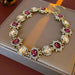 Collar vintage de pedrería morada para mujer, estilo palacio. - Quierox - Tienda Online