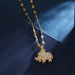 Collares con colgante de circonia cúbica de elefante bonito para mujeres y hombres - Quierox - Tienda Online