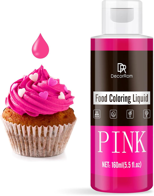 Colorante alimentario líquido vibrante 160 ml (rosa). - Quierox - Tienda Online