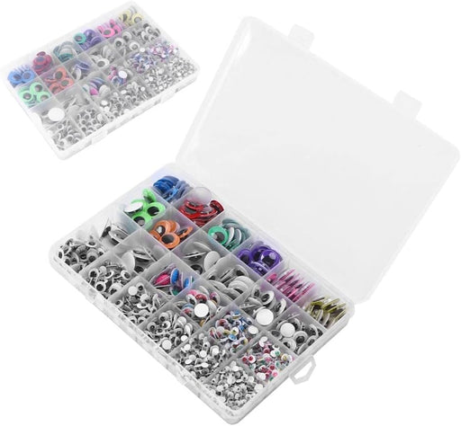 Coloridos ojos de elfo en caja de almacenamiento de tamaños diferentes para manualidades - Quierox - Tienda Online