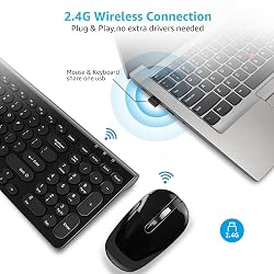 Combo de teclado y ratón inalámbricos LeadsaiL, conjunto de teclado y ratón - Quierox - Tienda Online