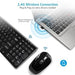 Combo de teclado y ratón inalámbricos LeadsaiL, conjunto de teclado y ratón - Quierox - Tienda Online