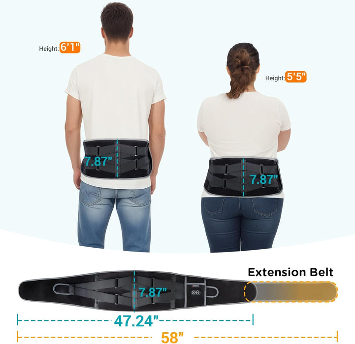 Comfytemp Almohadilla térmica inalámbrica con masajeador para espalda, masajeador portátil - Quierox - Tienda Online