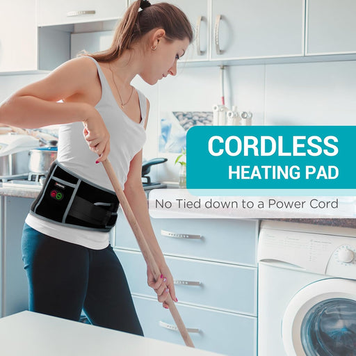 Comfytemp Almohadilla térmica inalámbrica con masajeador para espalda, masajeador portátil - Quierox - Tienda Online