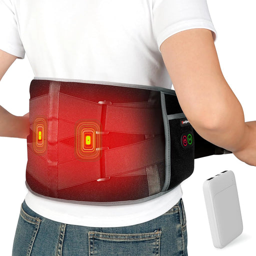 Comfytemp Almohadilla térmica inalámbrica con masajeador para espalda, masajeador portátil - Quierox - Tienda Online