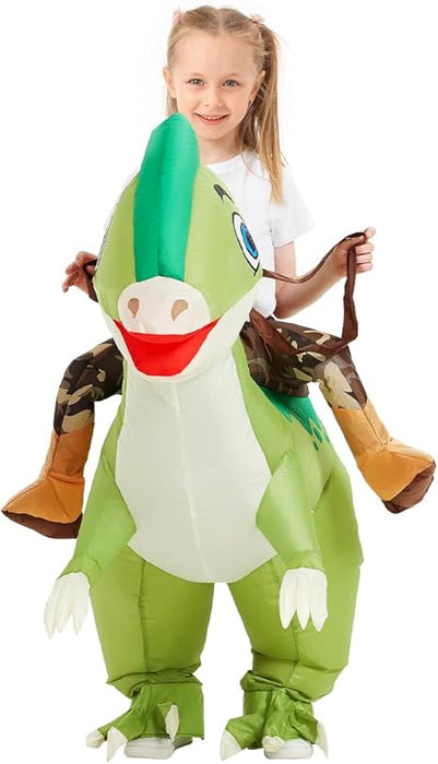 COMIN Disfraz inflable de dinosaurio para niños, dinosaurio inflable de parasaurolophus - Quierox - Tienda Online