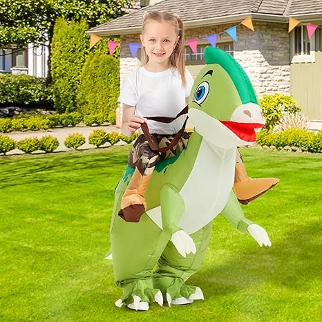 COMIN Disfraz inflable de dinosaurio para niños, dinosaurio inflable de parasaurolophus - Quierox - Tienda Online