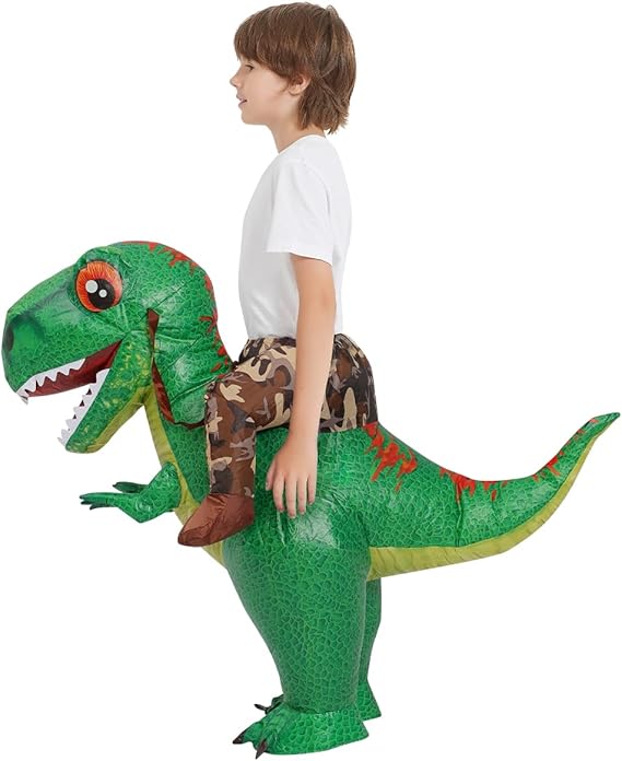 COMIN Disfraz inflable de dinosaurio para niños, disfraz de dinosaurio T Rex - Quierox - Tienda Online