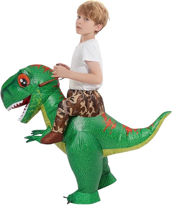 COMIN Disfraz inflable de dinosaurio para niños, disfraz de dinosaurio T Rex - Quierox - Tienda Online