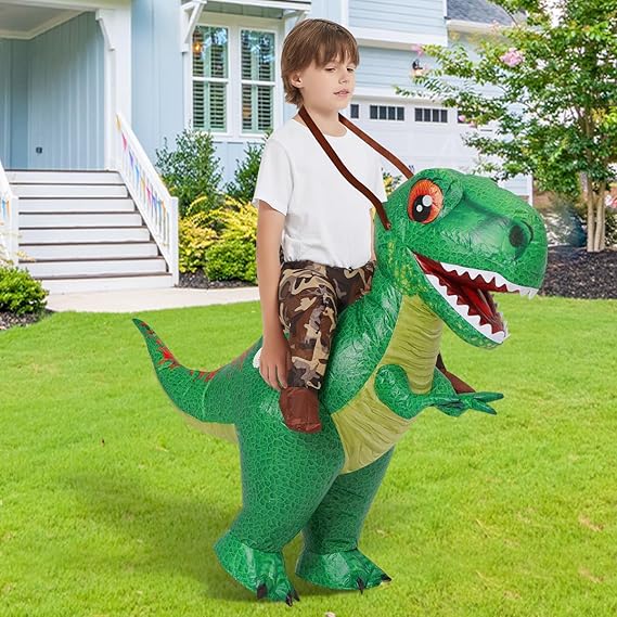 COMIN Disfraz inflable de dinosaurio para niños, disfraz de dinosaurio T Rex - Quierox - Tienda Online