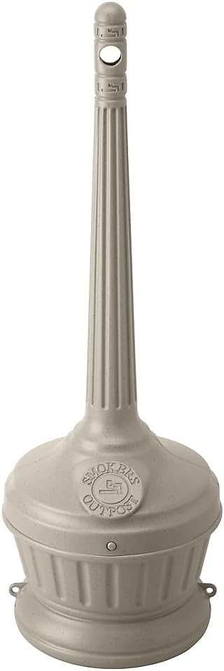 Commercial Zone 711402 Smoker's Outpost - Recipiente estándar para fumar cigarrillos, color beige - Quierox - Tienda Online