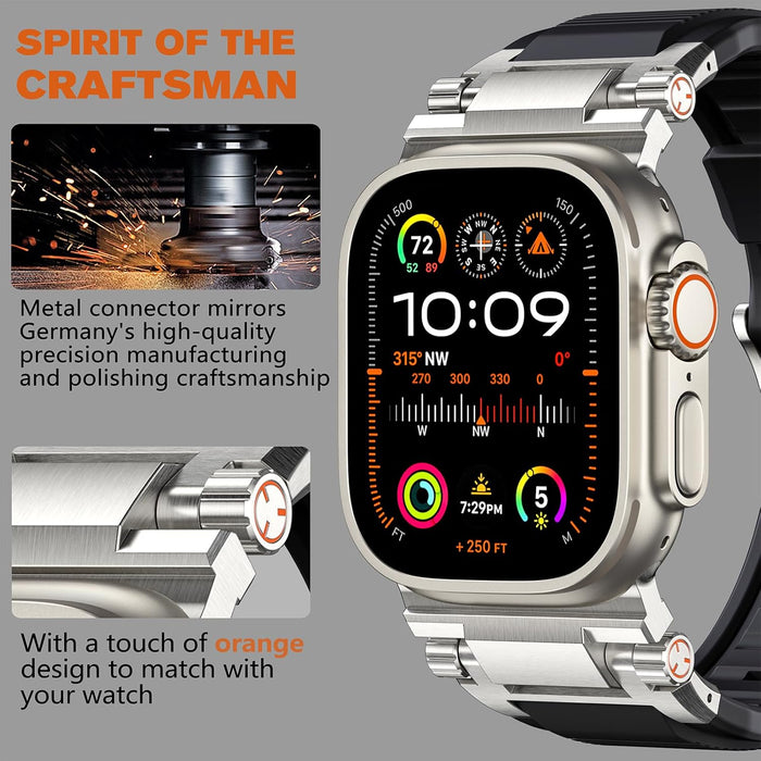 Compatible con Apple Watch Ultra 2/Ultra Band de 1.929 in/1.772 in/1.732 in/1.654 in - Quierox - Tienda Online