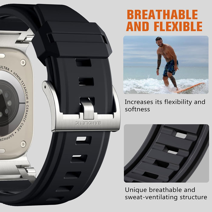Compatible con Apple Watch Ultra 2/Ultra Band de 1.929 in/1.772 in/1.732 in/1.654 in - Quierox - Tienda Online