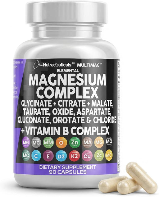 Complejo de magnesio de Clean Nutraceuticals con citrato de glicinato de magnesio - Quierox - Tienda Online