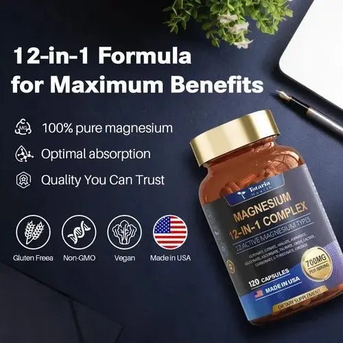 Complejo de magnesio Totaria 12 en 1, 700 mg - Quierox - Tienda Online