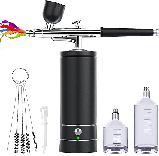 Compresor de aerógrafo inalámbrico recargable, pistola de aerógrafo de mano - Quierox - Tienda Online