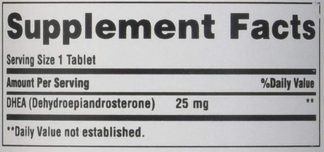 Comprimidos de DHEA Puritan's Pride de 25 mg, 100 comprimidos - Quierox - Tienda Online
