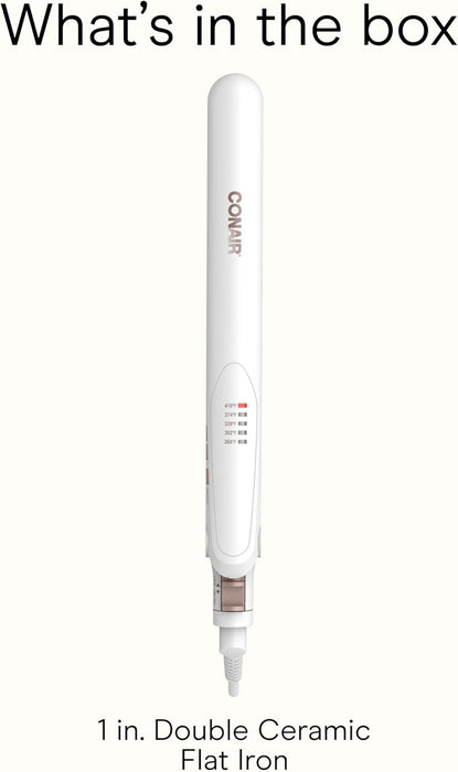 Conair Plancha plana de cerámica doble, 1 pulgada - Quierox - Tienda Online