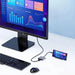 Concentrador USB 3 en 1, divisor compatible con USB C a HDMI, estación de acoplamiento USB 3.0 compatible con tipo C a HDMI para MacBook Air - Quierox - Tienda Online