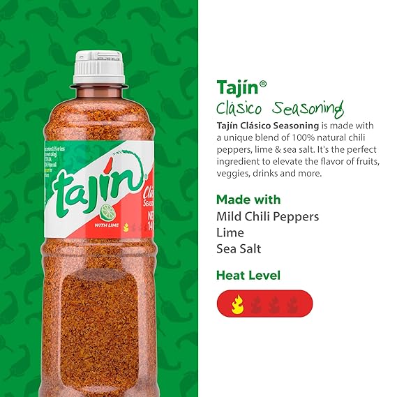Condimento Tajín Clásico, auténtica mezcla de especias mexicanas de chile y lima 14 oz - Quierox - Tienda Online