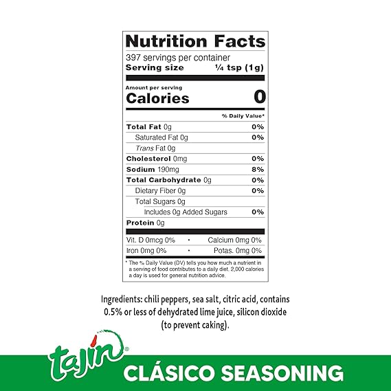 Condimento Tajín Clásico, auténtica mezcla de especias mexicanas de chile y lima 14 oz - Quierox - Tienda Online