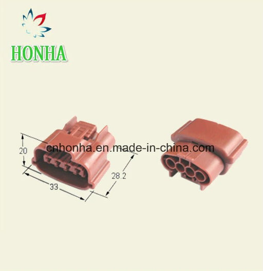 Conector automotriz hembra de 4 pines de color marrón Sumitomo - Quierox - Tienda Online