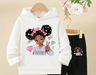 Conjunto casual para niña con estampado de dibujos animados, suave y transpirable - Quierox - Tienda Online