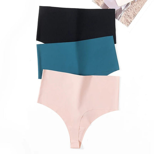 Conjunto de 12 bragas de cintura alta para mujer, tangas sin costuras, lencería sexy, tangas cómodas de moda - Quierox - Tienda Online