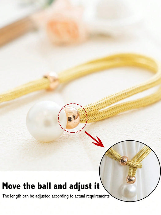 Conjunto de 2 elegantes sujetadores de cortina con hebillas que ofrecen versatilidad - Quierox - Tienda Online