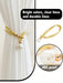 Conjunto de 2 elegantes sujetadores de cortina con hebillas que ofrecen versatilidad - Quierox - Tienda Online