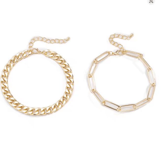Conjunto de 2 pulseras de acero inoxidable para mujer - Quierox - Tienda Online