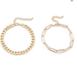 Conjunto de 2 pulseras de acero inoxidable para mujer - Quierox - Tienda Online
