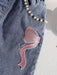Conjunto de 2pcs, camiseta y pantalón corto, estampado de lazos rosa para niñas - Quierox - Tienda Online