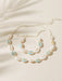 Conjunto de 2pcs de collar y pulsera de conchas estilo bohemio en el mar - Quierox - Tienda Online