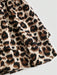 Conjunto de 2pcs un top y una falda de capas con estampado de leopardo para niñas - Quierox - Tienda Online