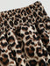 Conjunto de 2pcs un top y una falda de capas con estampado de leopardo para niñas - Quierox - Tienda Online