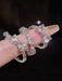 Conjunto de 3 anillos estilo Y2K con corazón, lazo y diamantes de imitación para mujer - Quierox - Tienda Online