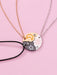 Conjunto de 3 collares de colgantes con diseños de luna, sol y estrella, de moda para mejores amigas - Quierox - Tienda Online