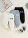 Conjunto de 3 pantalones algodón, para niños estampado de letras - Quierox - Tienda Online
