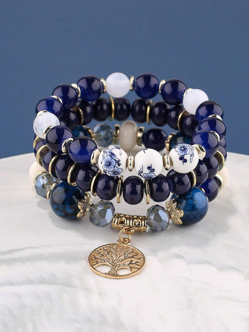 Conjunto de 3 piezas de pulsera decorativa con diseño de árbol, de moda y elegante - Quierox - Tienda Online