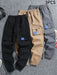 Conjunto de 3pcs de pantalones cargo con cordón, casual y moderno, para niños - Quierox - Tienda Online