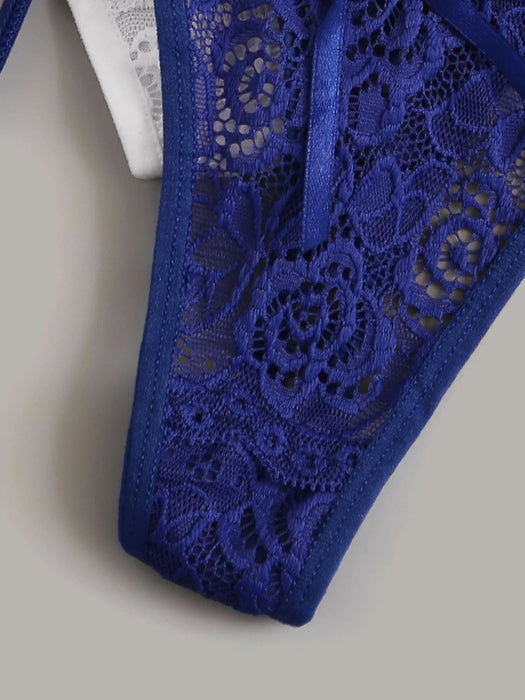 Conjunto de 4 bragas de encaje floral - Quierox - Tienda Online