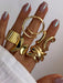 Conjunto de 7pcs de anillos gruesos de estilo vintage apilables con múltiples elementos - Quierox - Tienda Online