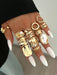 Conjunto de 7pcs de anillos gruesos de estilo vintage apilables con múltiples elementos - Quierox - Tienda Online