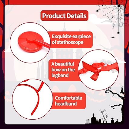 Conjunto de accesorios de disfraz de enfermera de Halloween, para mujeres - Quierox - Tienda Online