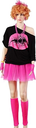 Conjunto de accesorios de disfraz de los años 80 para mujer - Quierox - Tienda Online